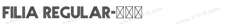 Filia Regular字体转换